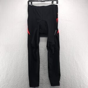 Santic Cycling Pants Mens 2XL Black Padded Road Bike Tights Leggings Ankle Zip